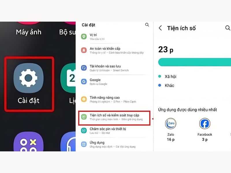 Hướng dẫn kiểm tra thời gian sử dụng trên Samsung