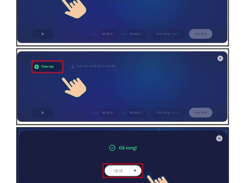Lưu ý khi ghép file ghi âm online