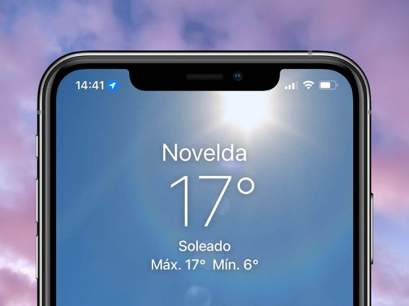 Biểu tượng mũi tên màu xanh trên iPhone