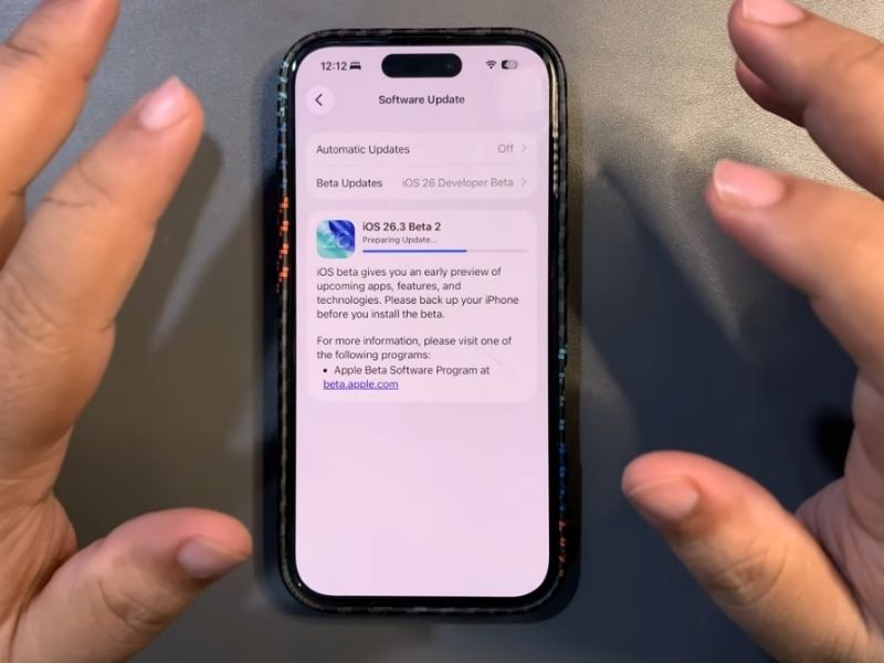 Những tinh chỉnh mới trên iOS 26.3 Developers beta 2