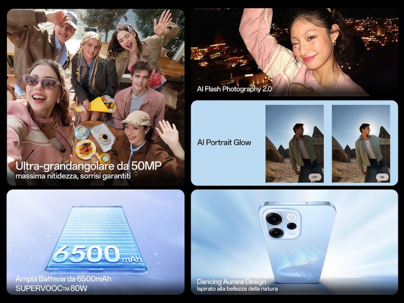 OPPO Reno15 FS 5G có dung lượng pin trâu 6.500 mAh