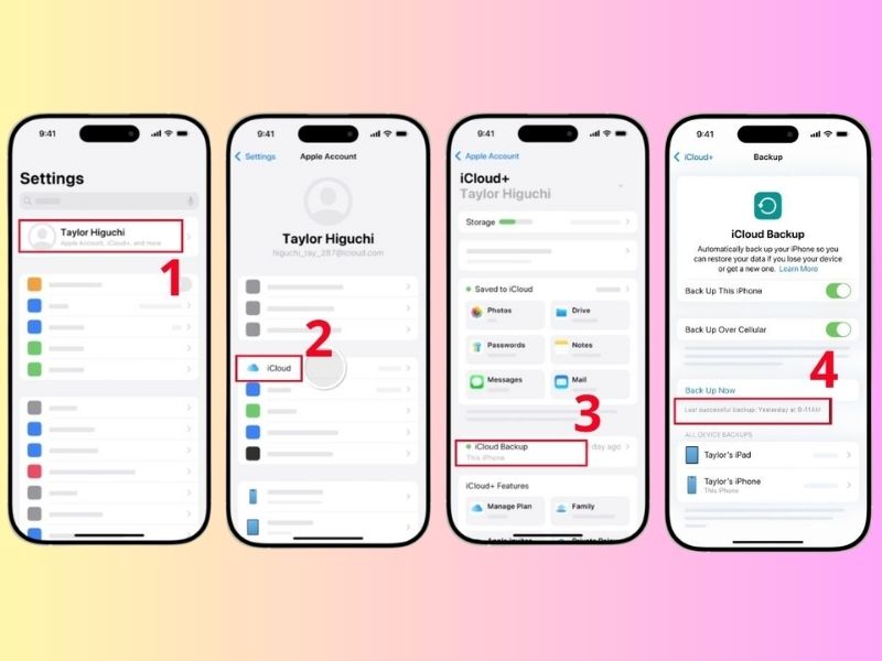 Phục hồi video đã xóa bằng bản sao lưu iCloud