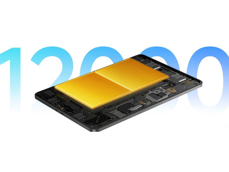 Pin 12.000mAh, hỗ trợ sạc nhanh 33W