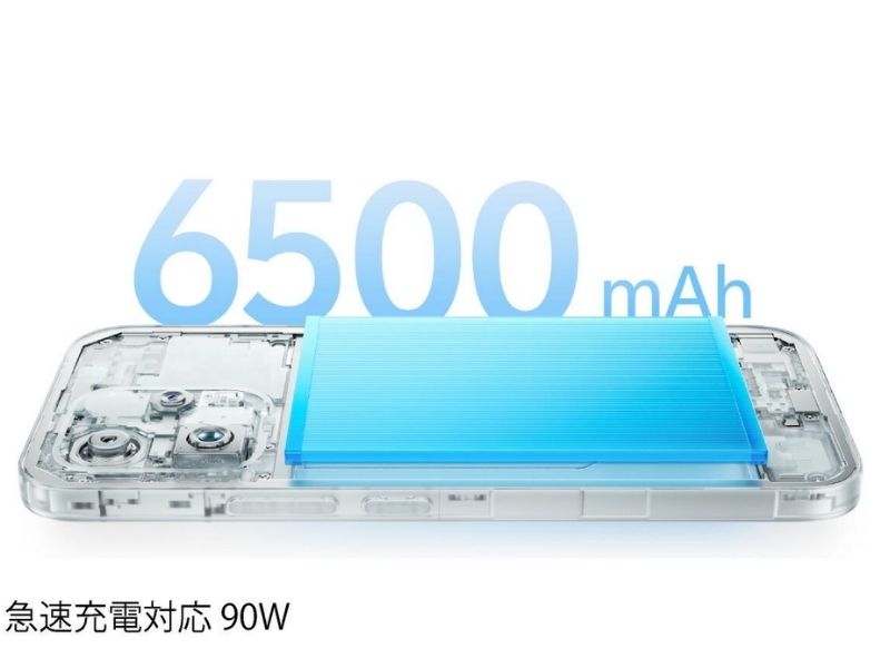 Máy có viên pin dung lượng lên đến 6.500 mAh