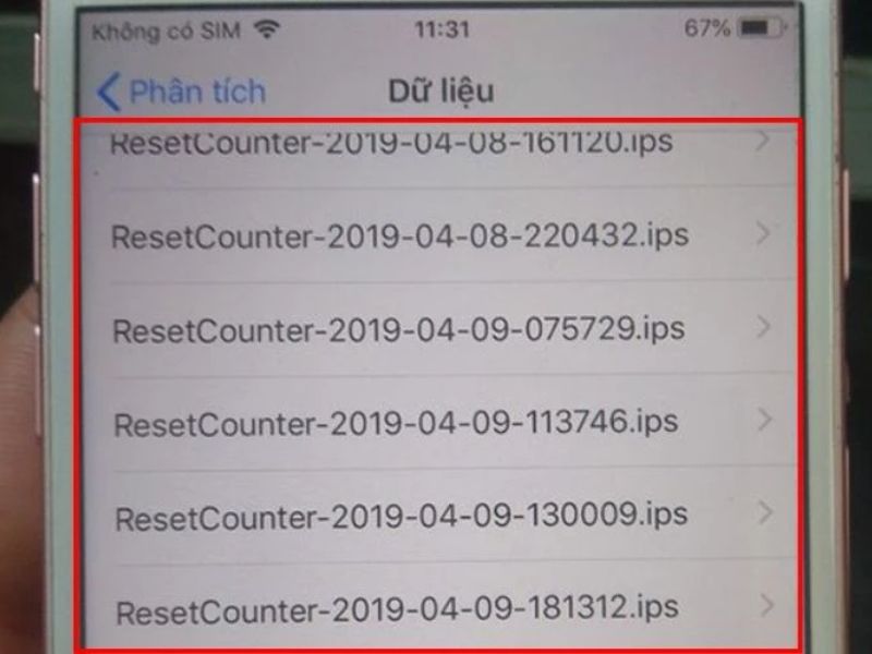 Reset Counter trên iPhone là lỗi gì?