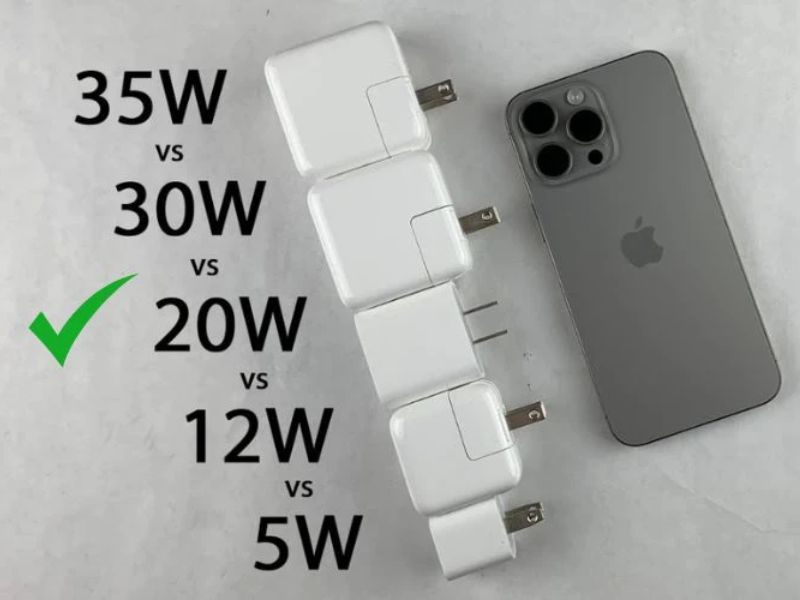 iPhone 15 sạc bao nhiêu W