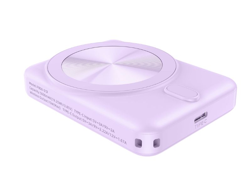Sạc không dây Trusmi PB08 5000mAh 15W, USB-C PD 20W