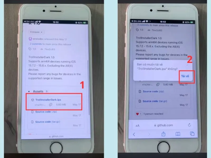Sử dụng TrollStore để cài file IPA
