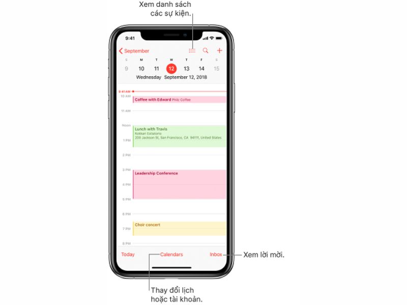 Cách xóa sự kiện trên lịch của iPhone