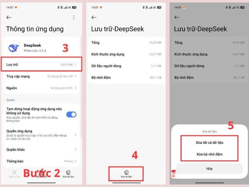 Cách xóa dữ liệu cache trên ứng dụng Android