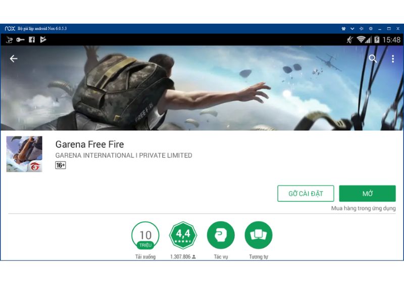 Tải Free Fire trên phần mềm giả lập