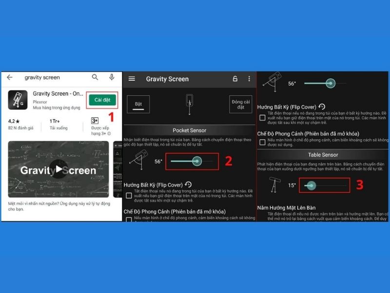 Tắt màn hình Android tự động với ứng dụng Gravity Screen