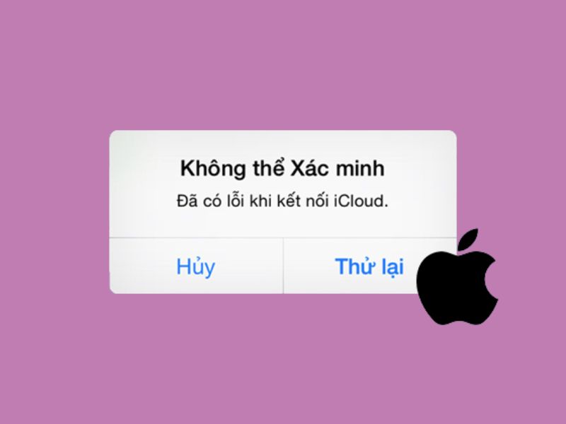 Thiết bị đăng nhập sai Apple ID