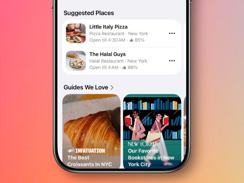 iOS 26.5 giúp gợi ý địa điểm thông minh