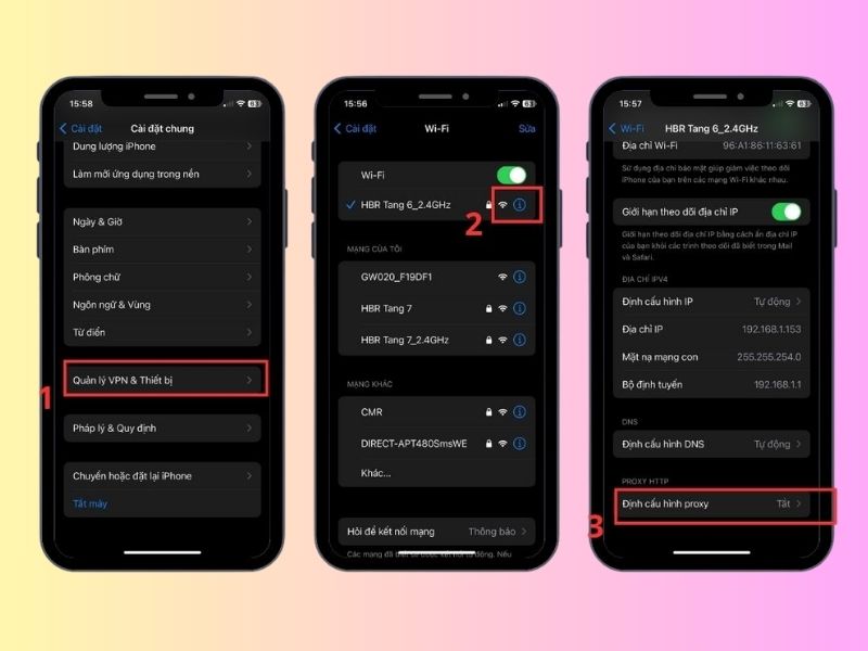 Vô hiệu hóa VPN và Proxy trên thiết bị