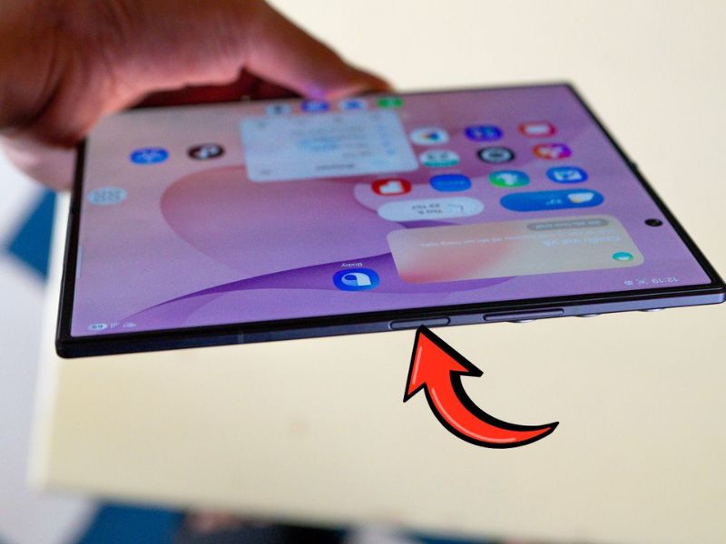 Xác định vị trí phím cạnh trên thiết bị