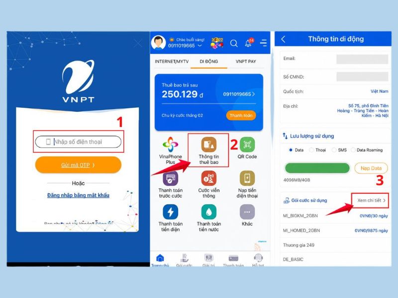 Xem các dịch vụ đang đăng ký trên ứng dụng My VNPT