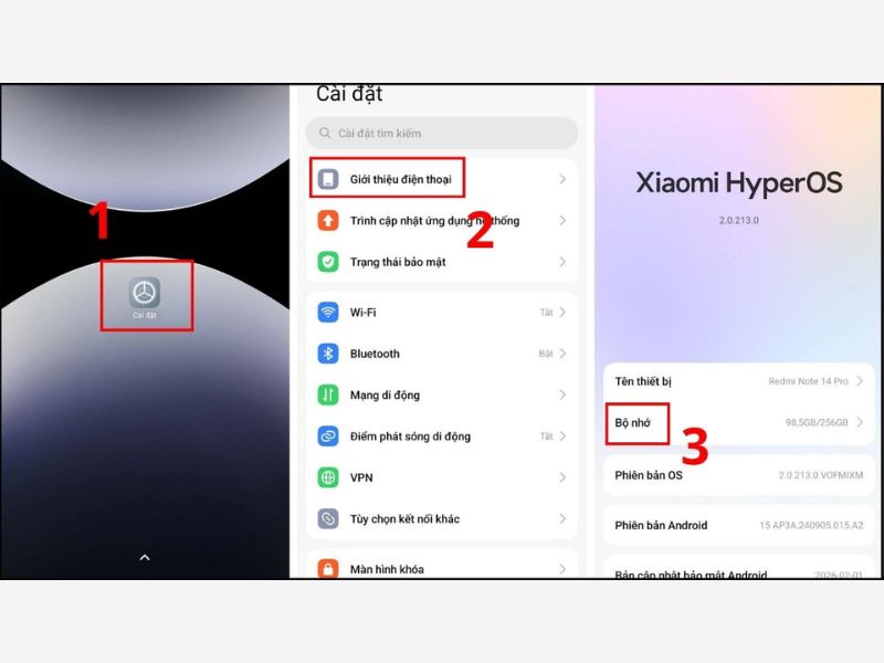 Cách giải phóng dung lượng trên điện thoại Redmi