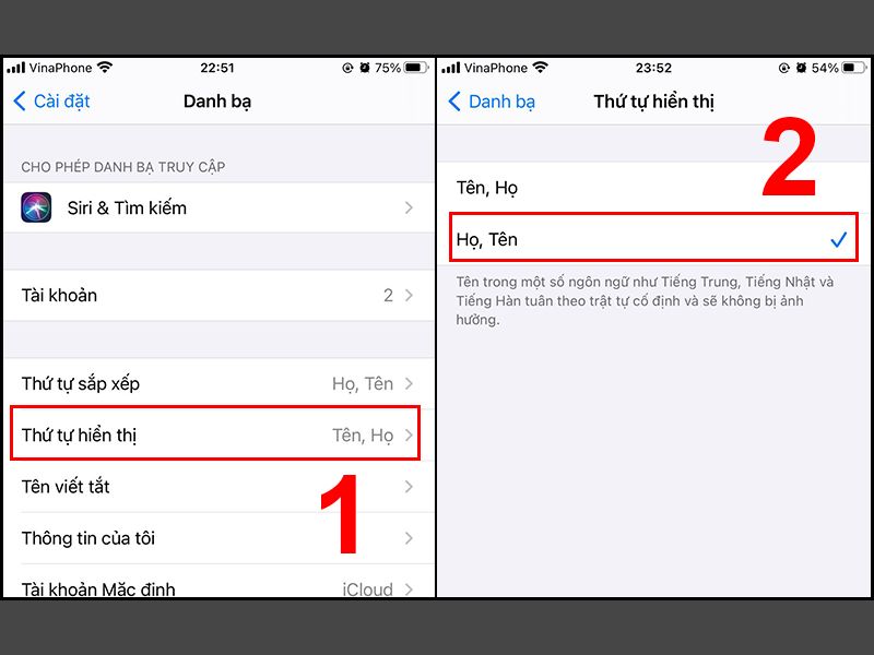 Nguyên nhân danh bạ iPhone bị ngược tên
