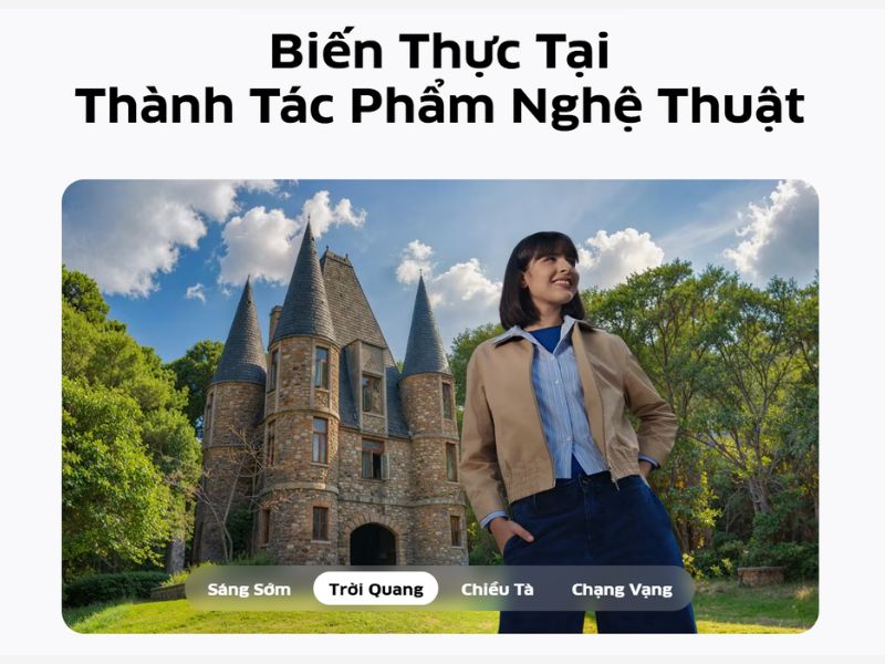 AI sáng tạo nội dung trên Camera Vivo V70 FE
