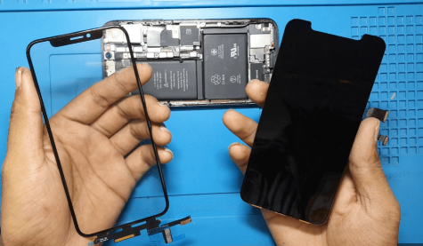 Quá trình thực hiện ép cảm ứng iPhone X
