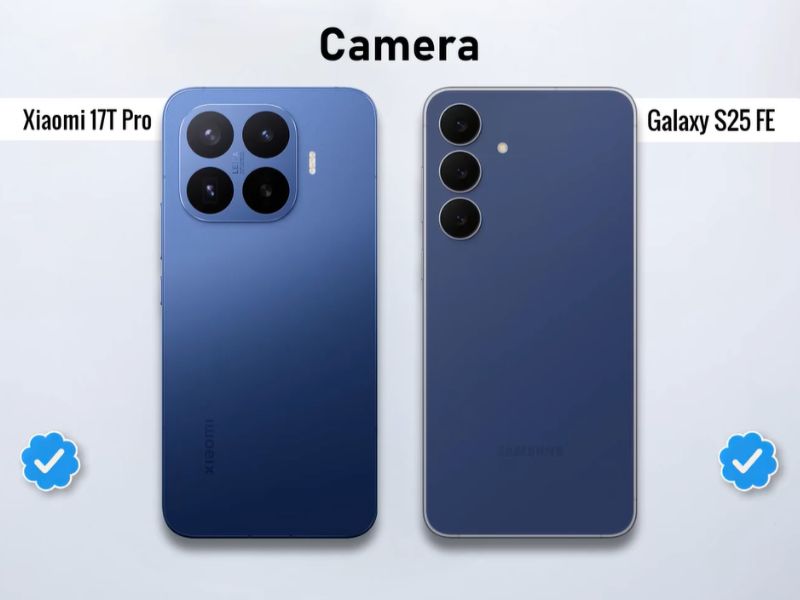 Thông số Xiaomi 17T Pro vs S25 FE khác gì nhau