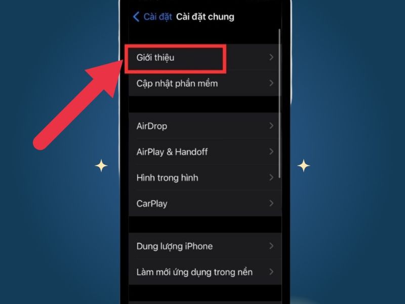 Kiểm tra trong phần Cài đặt