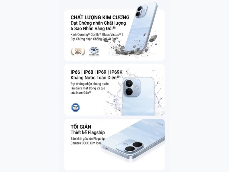 Khả năng chống nước và chống bụi trên Redmi Note 17 Pro 4G