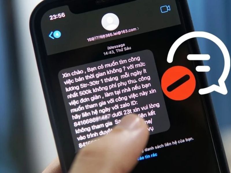 Xoá bỏ bớt SMS rác