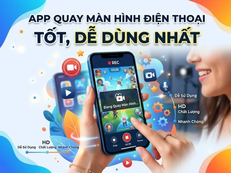 Top 5 app quay màn hình điện thoại dễ dùng, tiện lợi