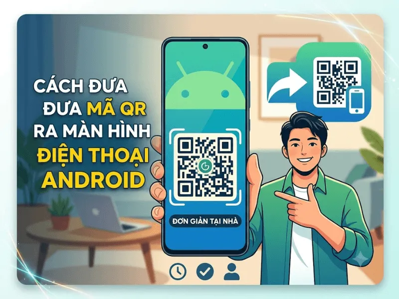Cách đưa mã QR ra màn hình điện thoại Android đơn giản tại nhà