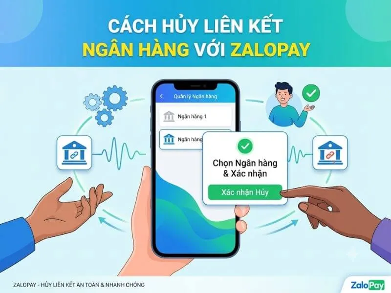 Hướng dẫn cách hủy liên kết ngân hàng với ZaloPay chi tiết
