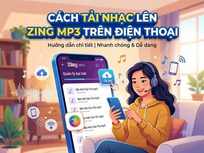 Cách tải nhạc lên Zing MP3 bằng điện thoại cực dễ