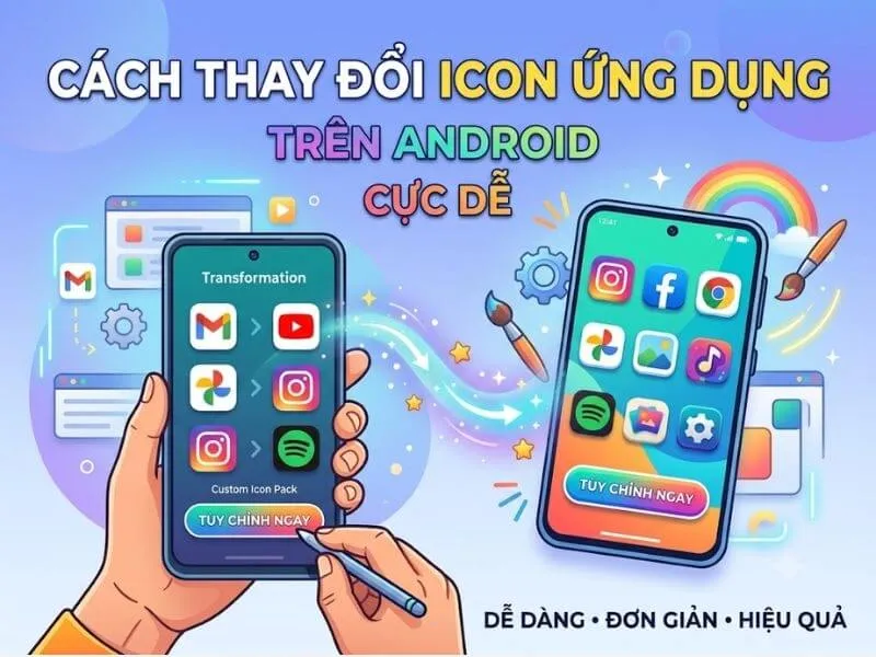Cách thay đổi icon ứng dụng trên Android cực dễ