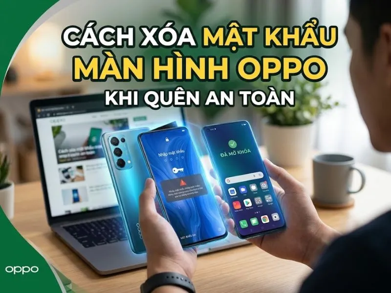 Cách xóa mật khẩu màn hình OPPO khi quên dễ nhất