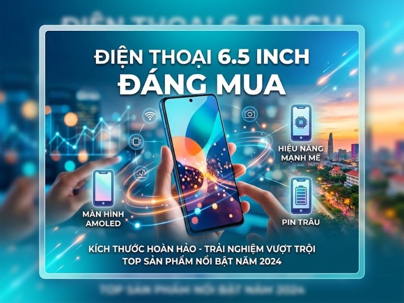 Top 7 điện thoại 6.5 inch đáng mua năm 2026