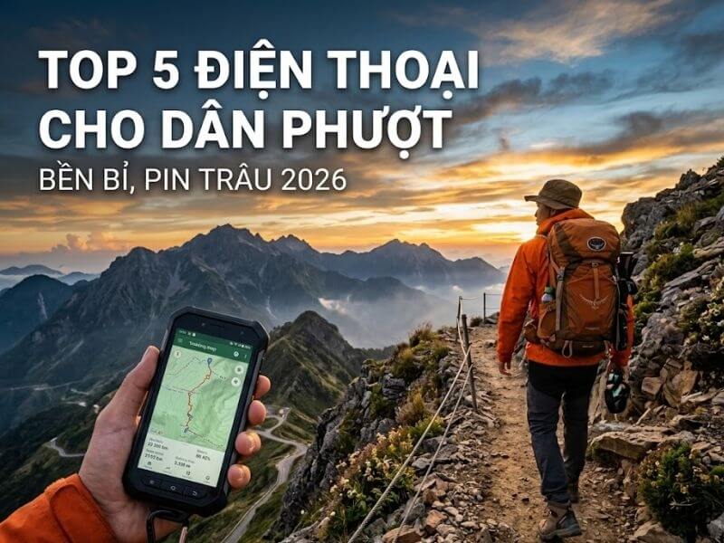 Top 5 điện thoại cho dân phượt đáng mua nhất hiện nay