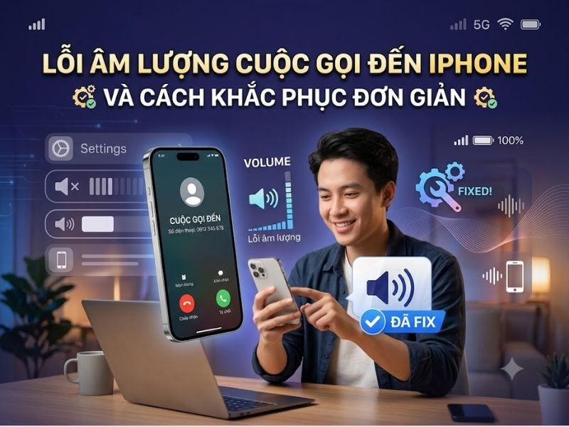 Lỗi âm lượng cuộc gọi đến iPhone và cách khắc phục đơn giản