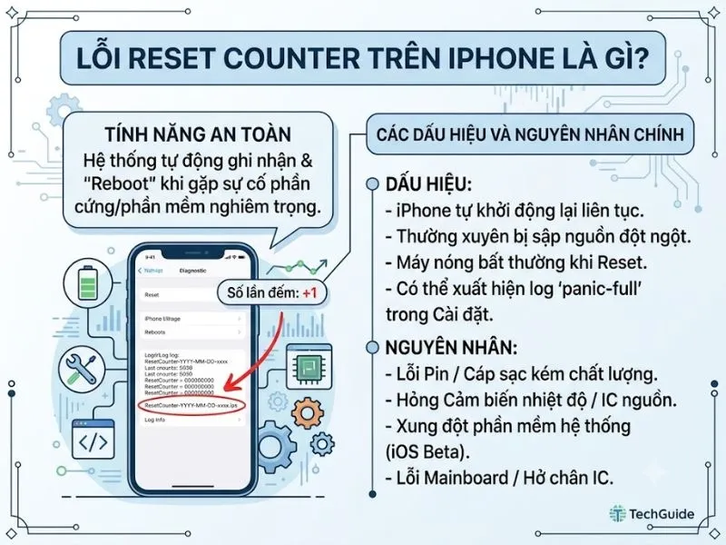 Lỗi Reset Counter trên iPhone là gì? Xử lý thế nào?
