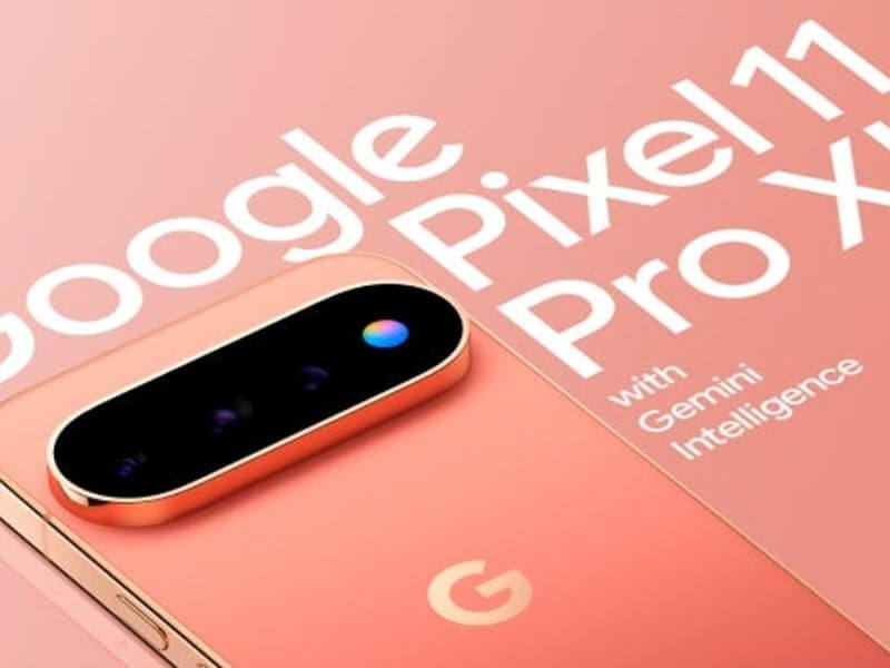 Rò rỉ Google Pixel 11 Pro XL với cụm cam kính, LED RGB độc đáo