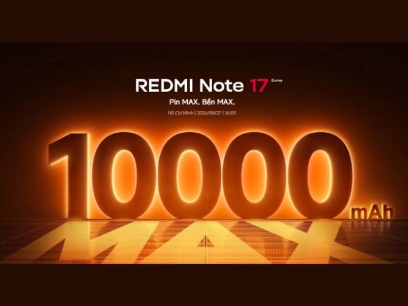 Rò rỉ  Redmi Note 17 Pro Max: Pin 10.000mAh gây sốc