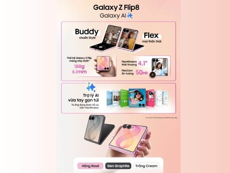 Thu cũ đổi mới Samsung Galaxy Z Flip8 giá tốt tại Clickbuy