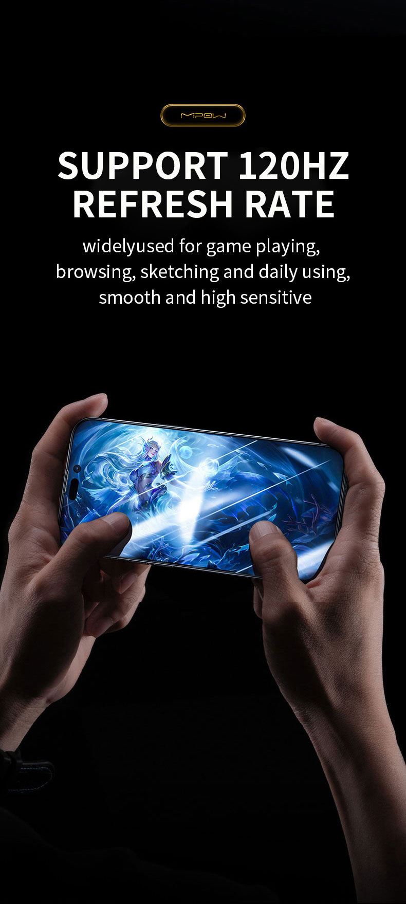 KÍNH CƯỜNG LỰC IPHONE 15 SERIES MIPOW KINGBULL PREMIUM SILK HD-47545