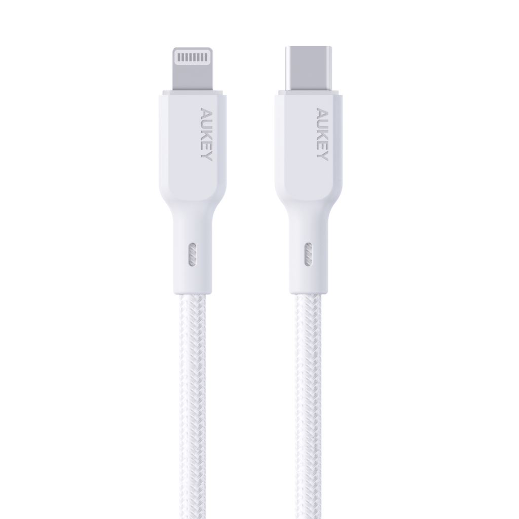 Cáp Aukey C-Lighting 1.2m Dây Dù Đen - CB-CL5-BLK-48001