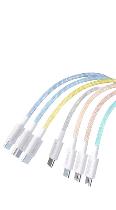 Cáp Pisen Type-C to Type-C Colorful 1000 60W DM-TC02-48013