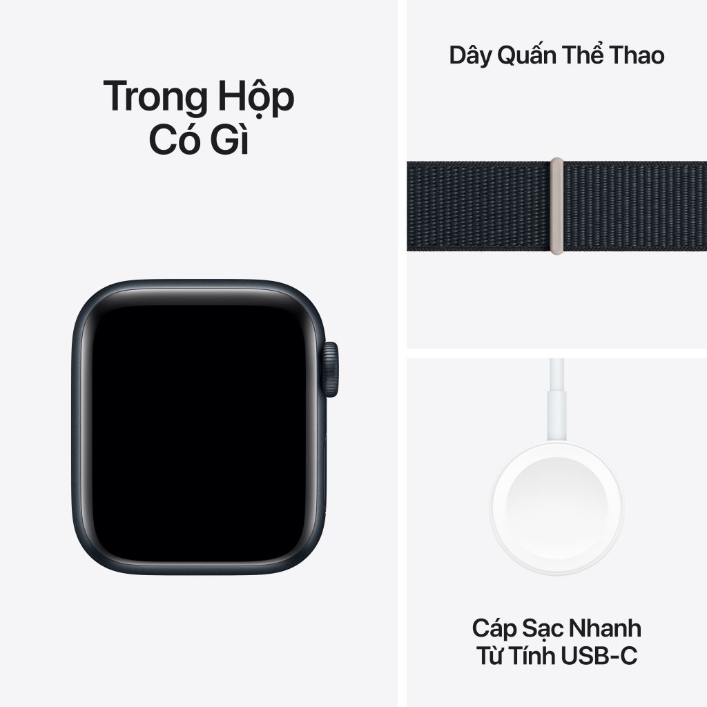 Apple Watch Series SE 2023 GPS 40mm | Viền nhôm dây vải | Chính Hãng VN/A-50962