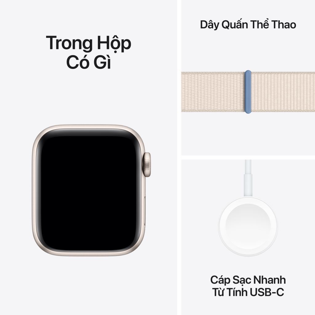 Apple Watch Series SE 2023 LTE 40mm | Viền nhôm dây vải | Chính Hãng VN/A-50997