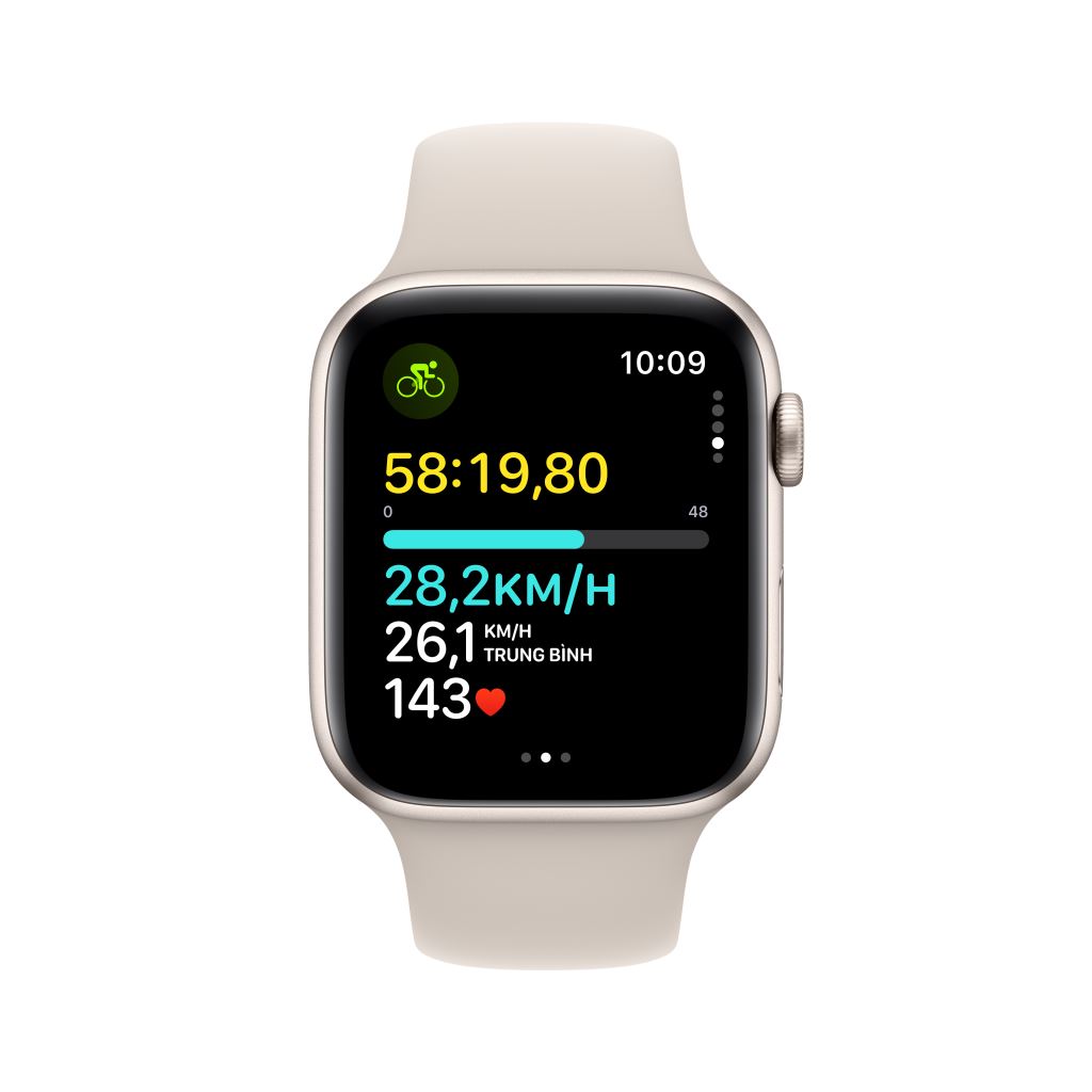 Apple Watch Series SE 2023 LTE 44mm | Viền nhôm dây cao su | Chính Hãng VN/A-51006