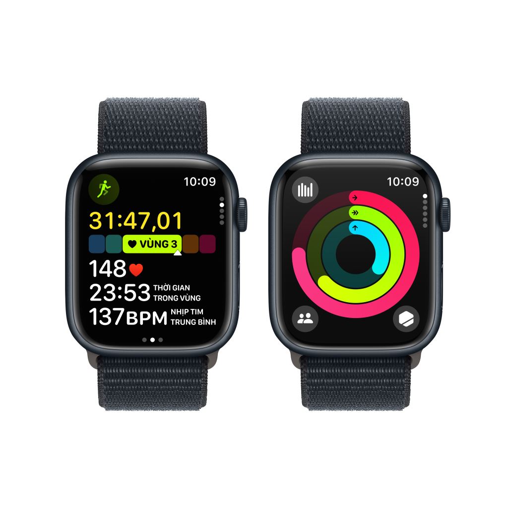 Apple Watch Series 9 LTE 45mm | Viền nhôm dây vải | Chính Hãng VN/A-51104