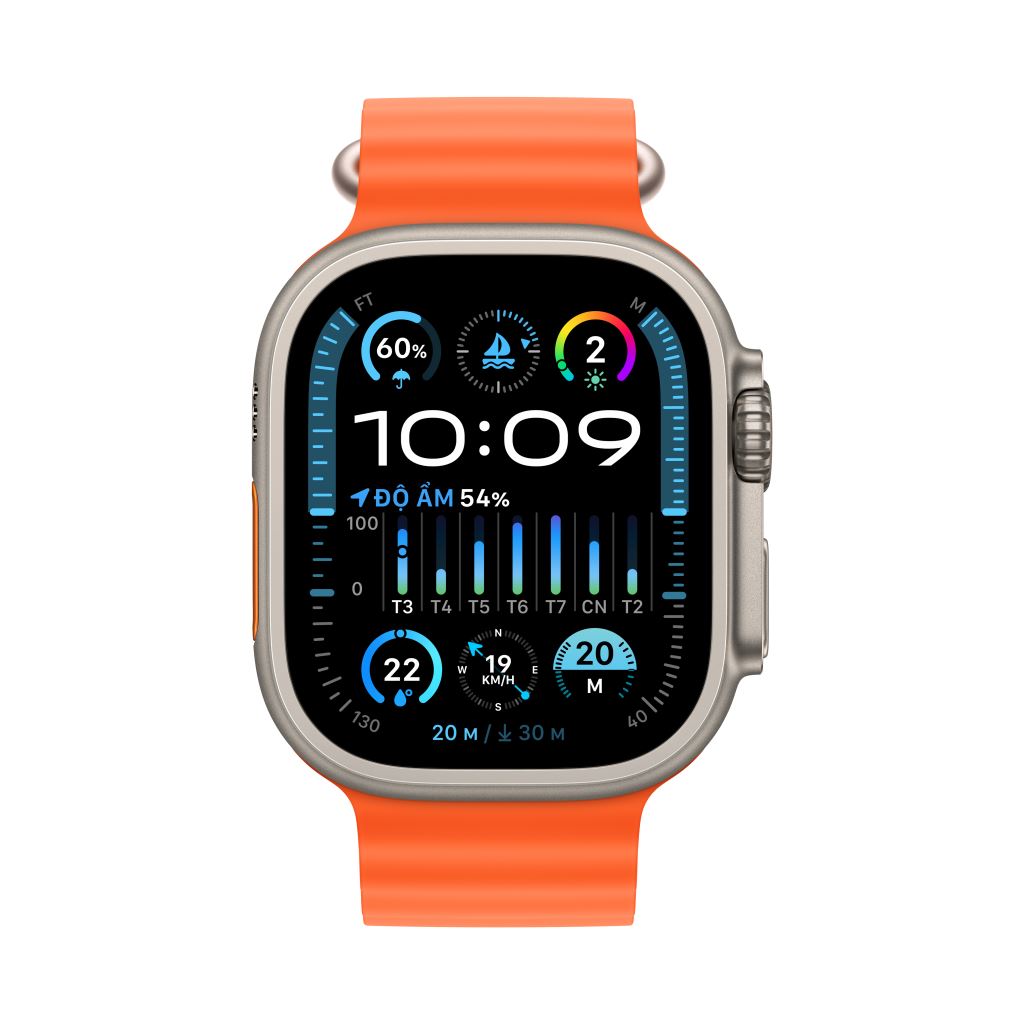 Apple Watch Ultra 2 (2023) LTE 49mm Vỏ Titan dây  Ocean Chính hãng VN/A-51108
